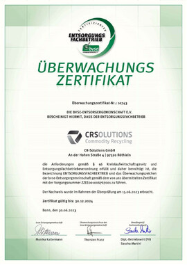 Crs-Efb-Zertifikat